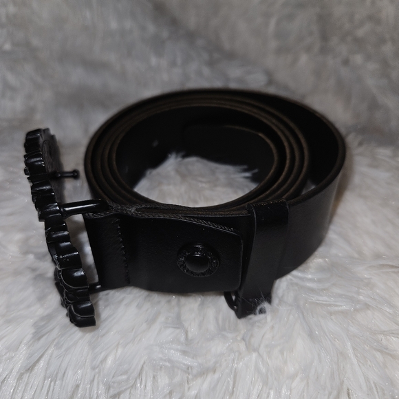 Versace Jeans Couture Black Belt Buckle Unisex 110